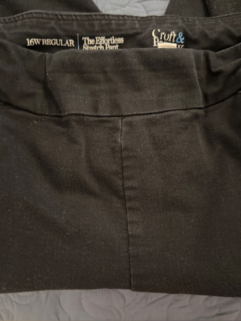 croft & barrow Black Women’s Chinos - 16W Regular